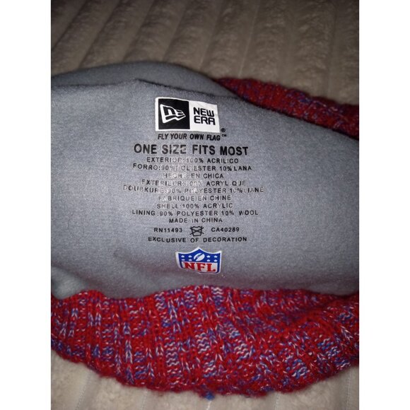 NFL Buffalo Bills Football Hat and Scarf Unisex Winter Fan Gear - Picture 3 of 7